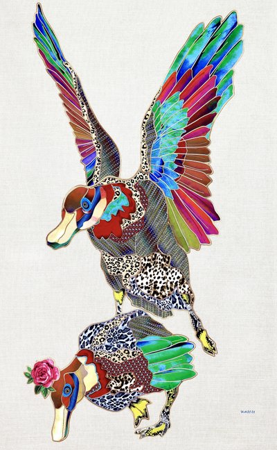 Colorful Patterned Ducks by Kostyantin Malginov