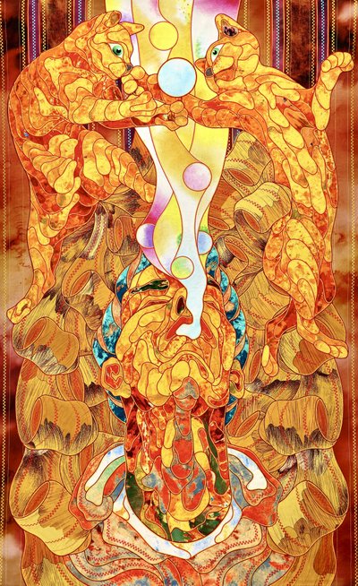 Mystical Cats Human Spirit by Kostyantin Malginov