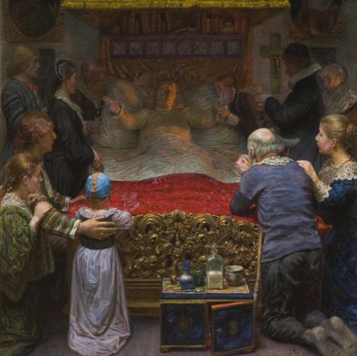 Death of Leonora Christina in Maribo Abbey by Kristian Zahrtmann