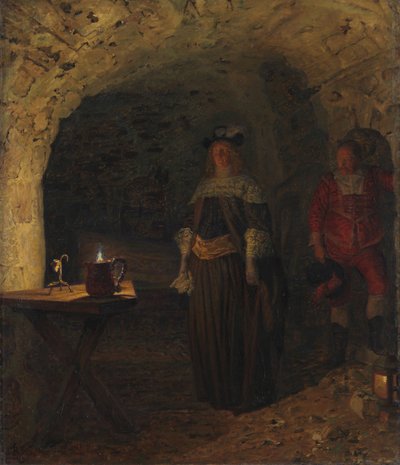Leonora Christina, led by Frederik Ahlefeldt in the Blue Tower, 1893 by Kristian Zahrtmann