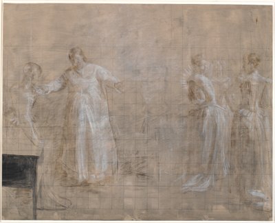 Leonora Christine Receives a Visit in Prison from Queen Charlotte Amalie by Kristian Zahrtmann
