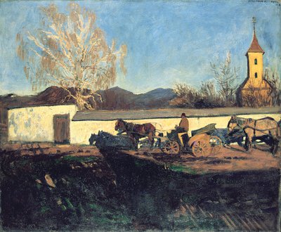 Evening in March by Károly Ferenczy