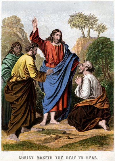 Christ Maketh the Deaf to Hear by Kronheim and Co