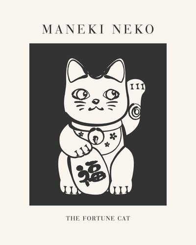 Maneki Neko Fortune Cat by KsanaKalpa