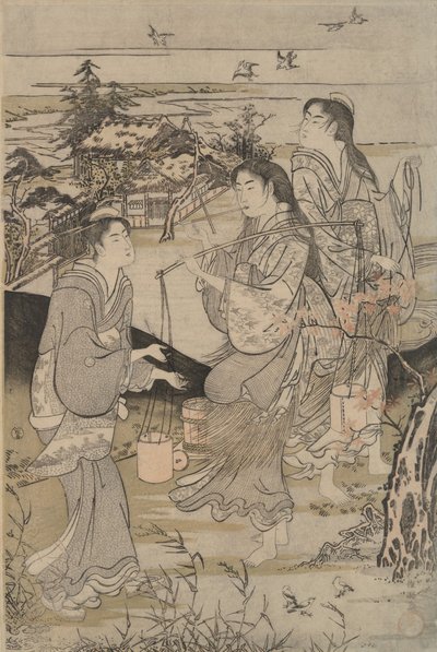 Kōya in the Province of Ki-I and Noda in the Province of Mutsu from Six Jewel Rivers by Kubo Shunman
