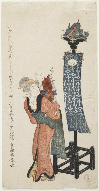 Mother with Pointing Baby, Late 18th-Early 19th Century by Kubo Shunman