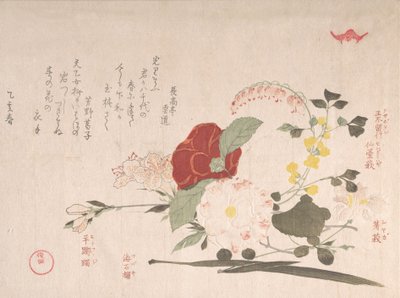 Spring Rain Collection, vol. 2: Cut Flowers: Clematis, 1815 Year of the Ox by Kubo Shunman