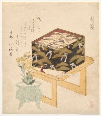 Still-life from the Series of The Three Tiered-Box of Food by Kubo Shunman