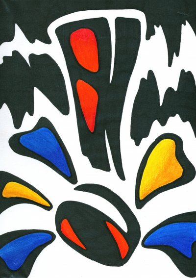 Bold Colorful Abstraction by Kulik