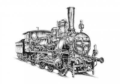 Classic Steam Locomotive by Kulik