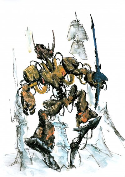 Concept Robot Warrior by Kulik