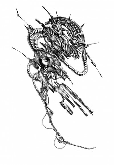 Futuristic Mechanical Creature by Kulik