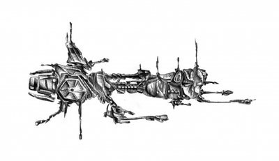 Futuristic Sci-Fi Spaceship by Kulik