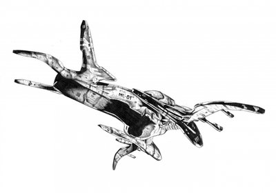 Futuristic Spaceship Concept by Kulik