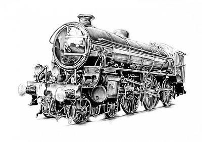 Historic Steam Locomotive by Kulik