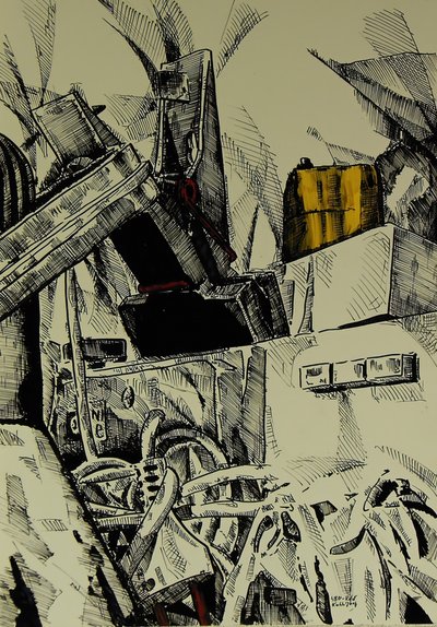 Industrial Machine Abstract by Kulik