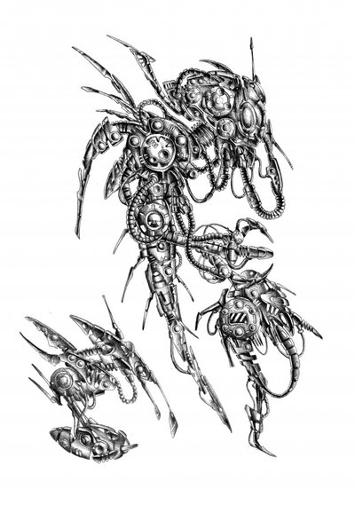 Intricate Cybernetic Creatures by Kulik
