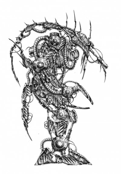 Intricate Mechanical Creature by Kulik