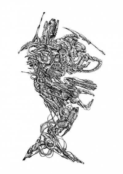 Intricate Mechanical Robot by Kulik