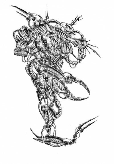 Intricate Sci-Fi Robot by Kulik