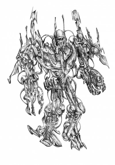 Intricate Sci-Fi Robot by Kulik