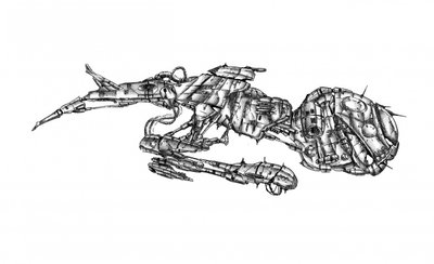 Mechanical Alien Spaceship by Kulik