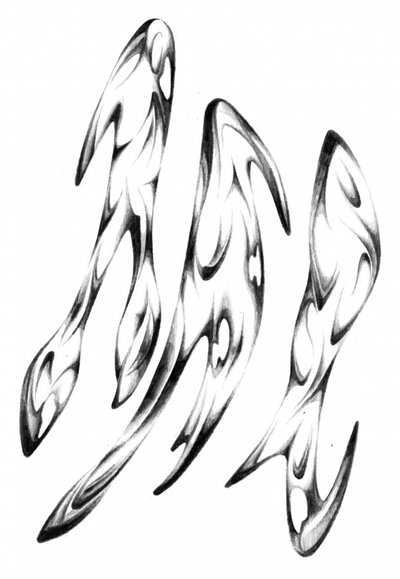 Monochrome Fluid Forms by Kulik