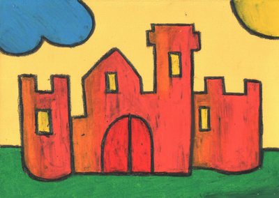 Playful Castle Drawing by Kulik