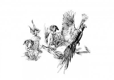 Pointers and Game Bird Flight by Kulik