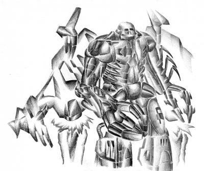 Powerful Robotic Warrior by Kulik