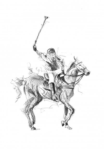 Racehorse Action Sketch by Kulik