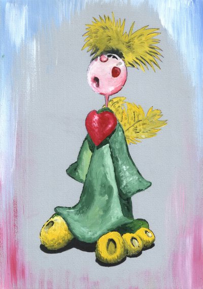 Singing Heart Angel by Kulik
