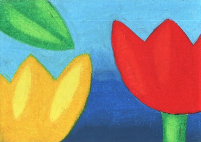 Vibrant Floral Abstract by Kulik