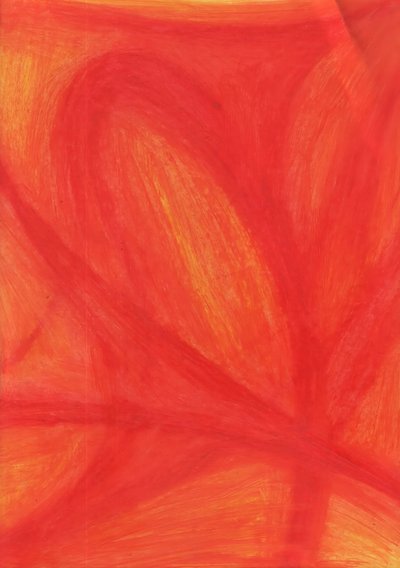Vibrant Red Abstract by Kulik