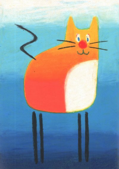 Whimsical Orange Cat by Kulik