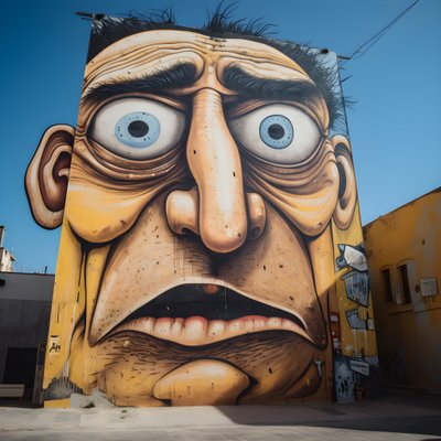 200 Years Old Giant Cute Ogre Face 4 by Kurt Heppke