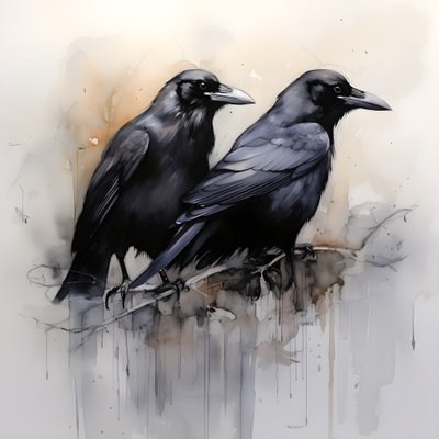 View of 2 Anatomically Correct Ravens 1 by Kurt Heppke
