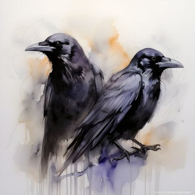 View of 2 Anatomically Correct Ravens 3 by Kurt Heppke