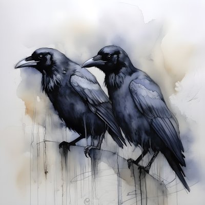 View of 2 Anatomically Correct Ravens 4 by Kurt Heppke