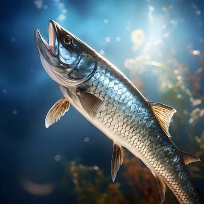A Snoek, a Type of Fish, Caught on a Fishing Line 2 by Kurt Heppke