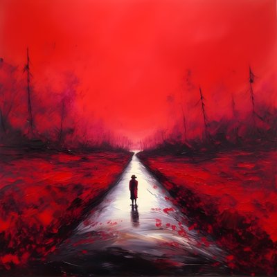 A Long Red Road. Walking. Like the Hero Who Never Ran. 4 by Kurt Heppke