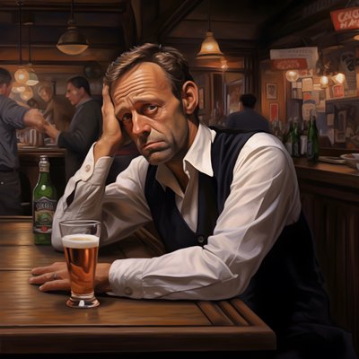Photorealistic Austrian Man in His Work Clothes 1 by Kurt Heppke