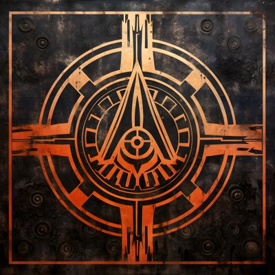 Metal Etching Art in the Style of Ancient Egyptian Aesthetics by Kurt Heppke