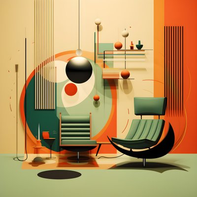 Modern Mid-Century Design Graphic 3 by Kurt Heppke