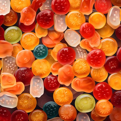 Pattern of Jelly Candies 1 by Kurt Heppke