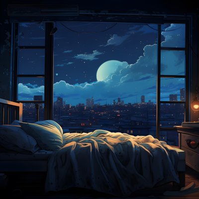 Scene of a Large Window in a Lower Level Bedroom 1 by Kurt Heppke
