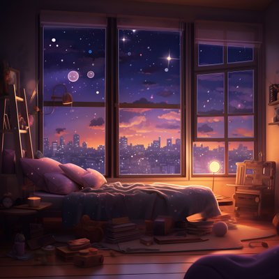 Scene of a Large Window in a Lower Level Bedroom 2 by Kurt Heppke