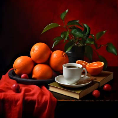 citrus fruits red book coffee 2 by Kurt Heppke
