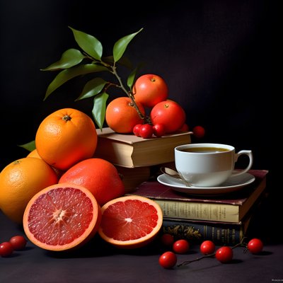 citrus fruits red book coffee 3 by Kurt Heppke