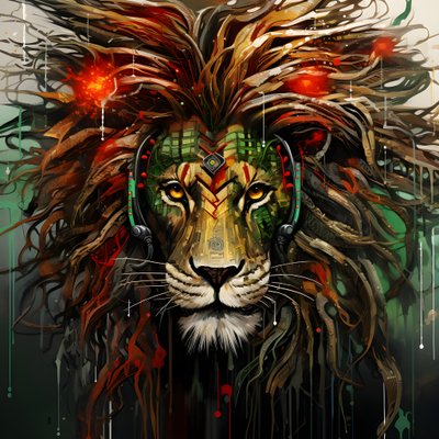 Bohemian Lion Spirit 2 by Kurt Heppke